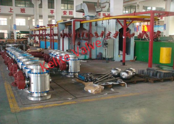 A válvula de bola do eixo do aço carbono de 3 partes, ar atuou a válvula de bola