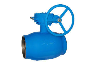China A válvula de bola azul do eixo da cor/soldou inteiramente o tipo de flutuação válvula de bola fornecedor