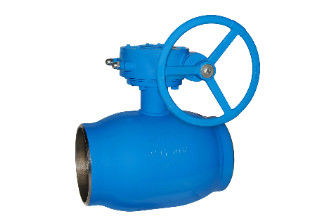 A válvula de bola azul do eixo da cor/soldou inteiramente o tipo de flutuação válvula de bola