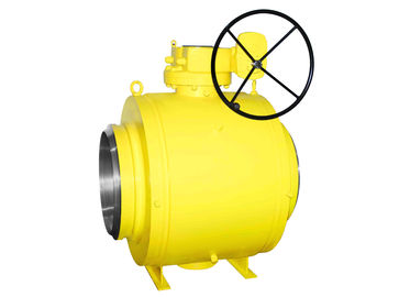 O corpo da forma do tubo soldou inteiramente pressão do tamanho PN16/PN20 CL150 da válvula de bola do eixo