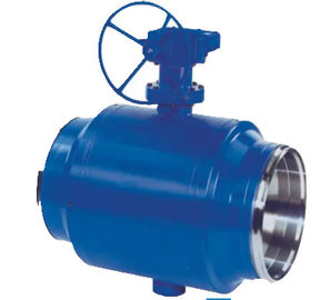 Cor completamente soldada de aço inoxidável do azul do corpo da válvula de bola do carbono industrial